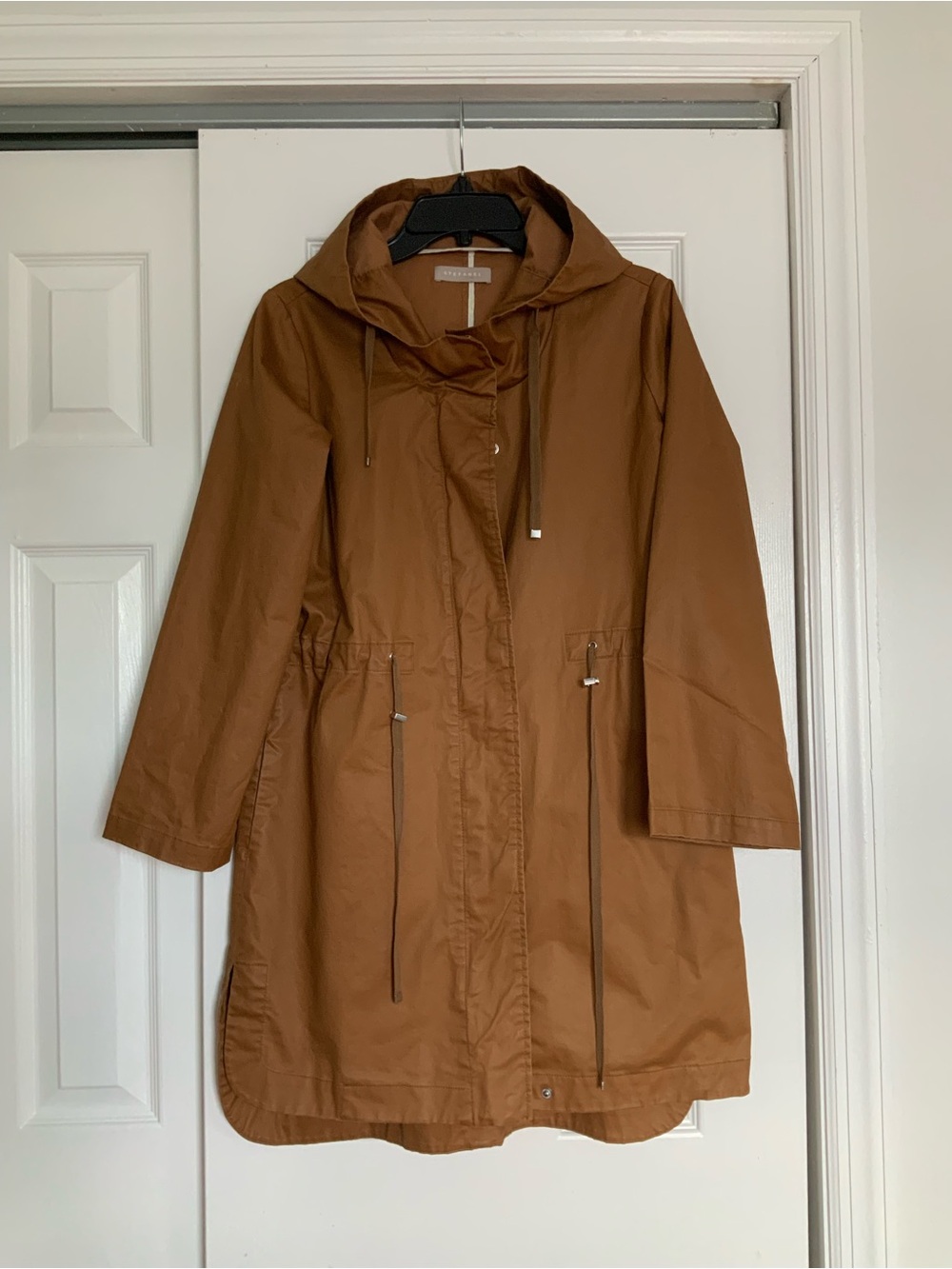 Italy Stefanel Hooded Utility Parka Jacket Rain Coat